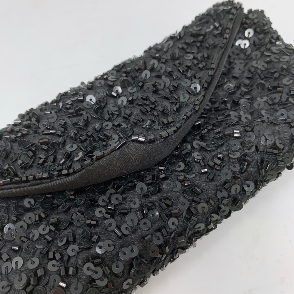 Marks & Spencer Black Beaded Jewelry Pouch — image 2 of 5